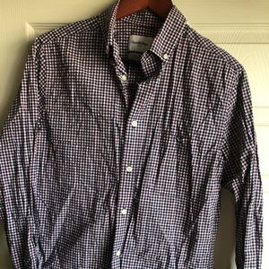 Goodfellow Pink/Blue/White Gingham Pattern Shirt
